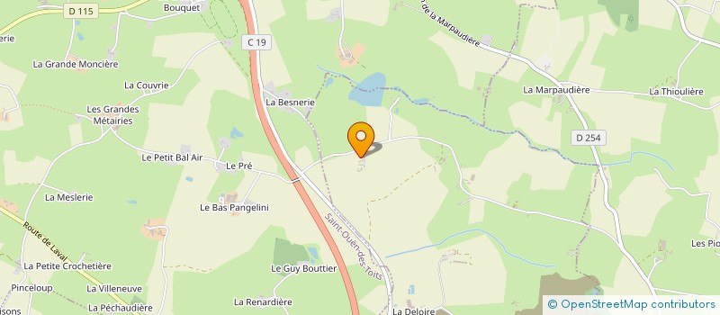 localisation de l'entreprise MONSIEUR SEBASTIEN GUILLON  CHANGE