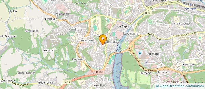 localisation de l'entreprise MONSIEUR SEBASTIEN GUILLON à QUIMPER
