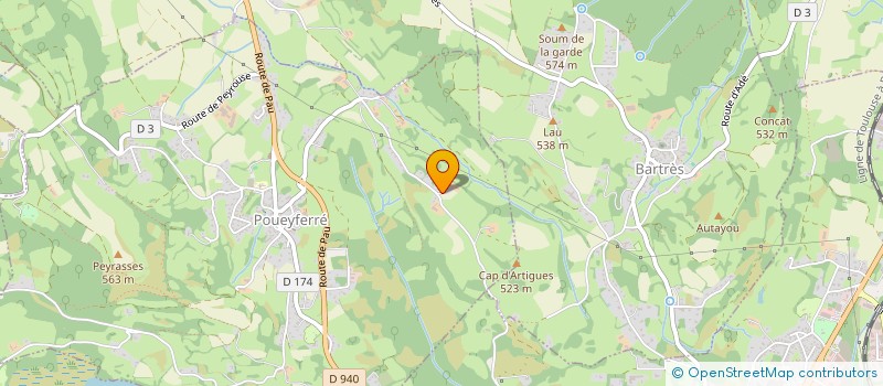 localisation de l'entreprise MONSIEUR SEBASTIEN GUINLE  POUEYFERRE