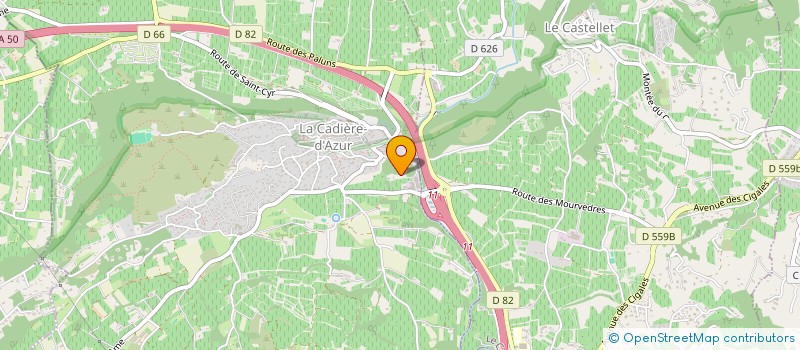 localisation de l'entreprise MONSIEUR SEBASTIEN GUIRADO  LA CADIERE-D'AZUR