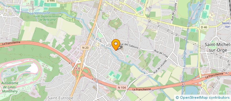 localisation de l'entreprise MONSIEUR SEBASTIEN GUIRAMAND  LINAS