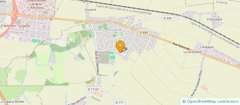 localisation de l'entreprise MONSIEUR SEBASTIEN GUITET  LA JARNE