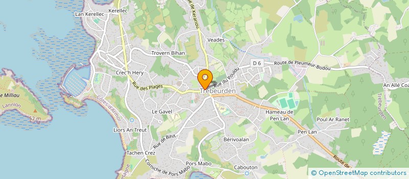 localisation de l'entreprise MONSIEUR SEBASTIEN GUSNERIE à TREBEURDEN