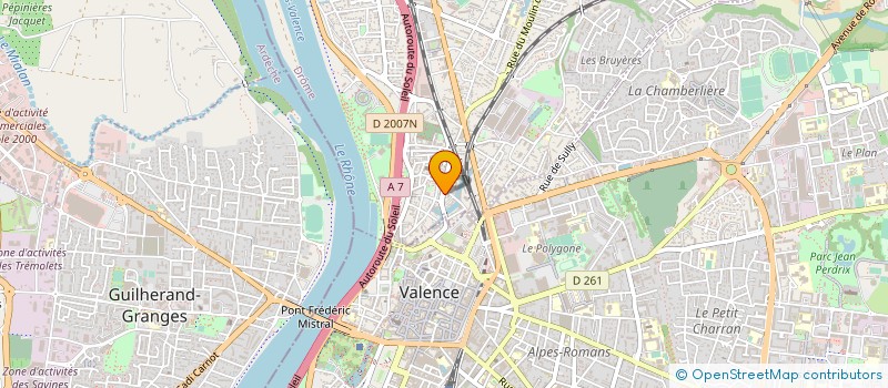 localisation de l'entreprise MONSIEUR SEBASTIEN GUYON  BOURG-LES-VALENCE