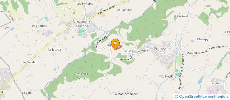 localisation de l'entreprise MONSIEUR SEBASTIEN GUYOT  POMEYS