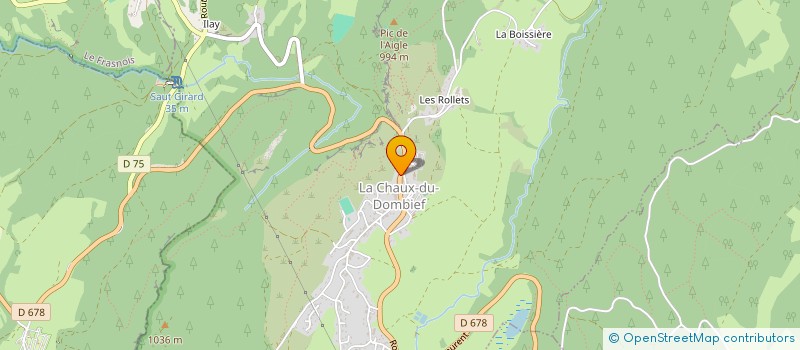 localisation de l'entreprise MONSIEUR SEBASTIEN GUYOT  LA CHAUX-DU-DOMBIEF