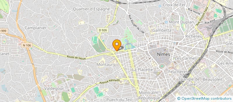 localisation de l'entreprise MONSIEUR SEBASTIEN HAAS  NIMES