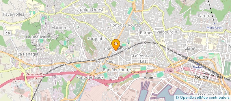 localisation de l'entreprise MONSIEUR SEBASTIEN HAIDANT à TOULON
