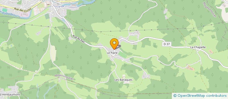 localisation de l'entreprise MONSIEUR SEBASTIEN HALLER à MOYENMOUTIER