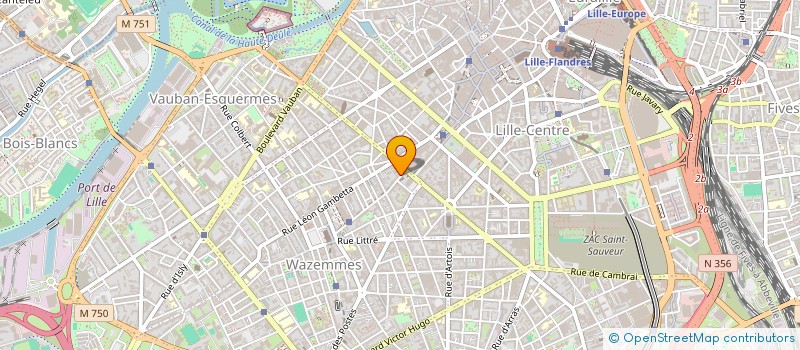 localisation de l'entreprise MONSIEUR SEBASTIEN HAMMOND à LILLE