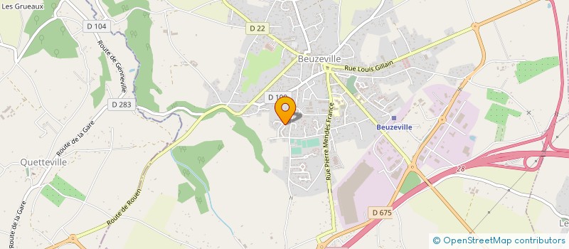 localisation de l'entreprise MONSIEUR SEBASTIEN HARDY à BEUZEVILLE