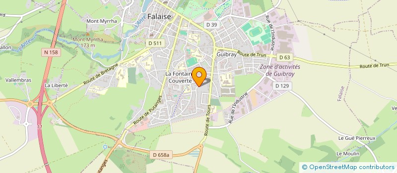 localisation de l'entreprise MONSIEUR SEBASTIEN HARDY  FALAISE