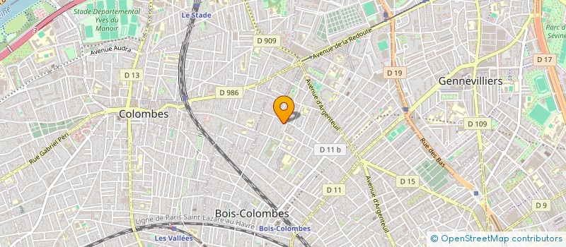localisation de l'entreprise MONSIEUR SEBASTIEN HAUTIN à BOIS-COLOMBES