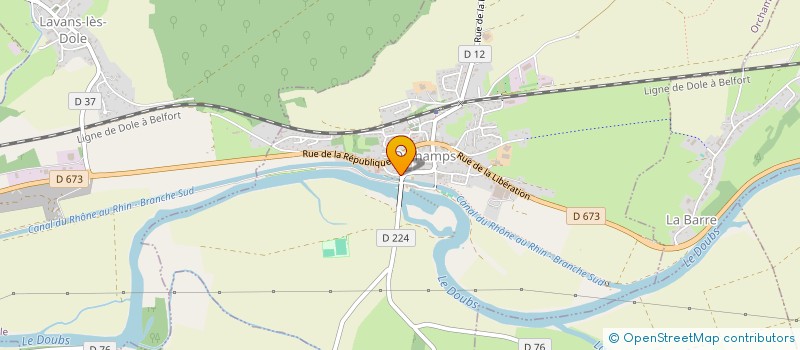 localisation de l'entreprise MONSIEUR SEBASTIEN HAVARD  ORCHAMPS