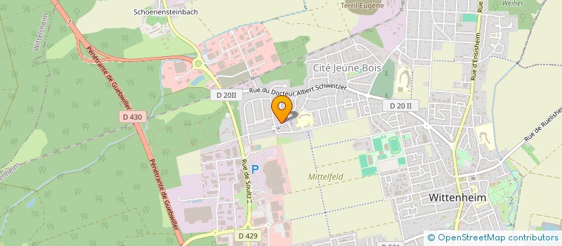 localisation de l'entreprise MONSIEUR SEBASTIEN HEBERT à WITTENHEIM