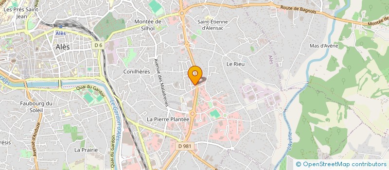 localisation de l'entreprise MONSIEUR SEBASTIEN HEDDEBAUT  ALES