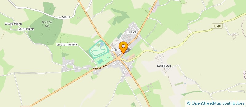 localisation de l'entreprise MONSIEUR SEBASTIEN HELIE à RANES