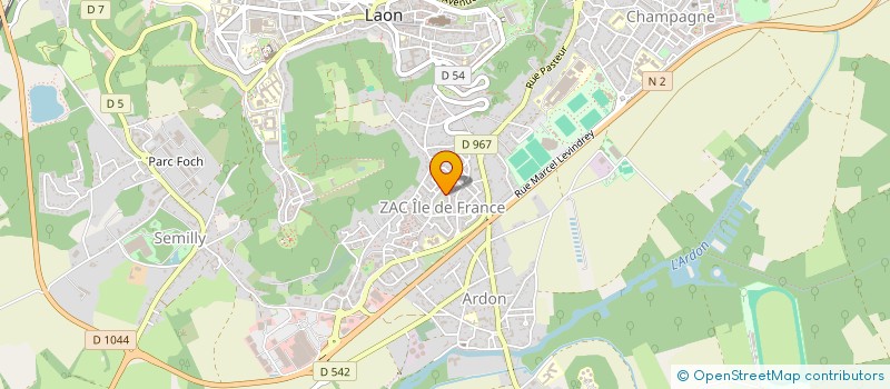 localisation de l'entreprise MONSIEUR SEBASTIEN HENON à LAON