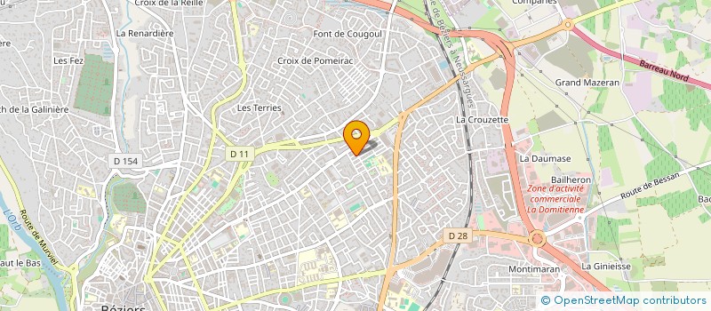 localisation de l'entreprise MONSIEUR SEBASTIEN HERAIL  BEZIERS