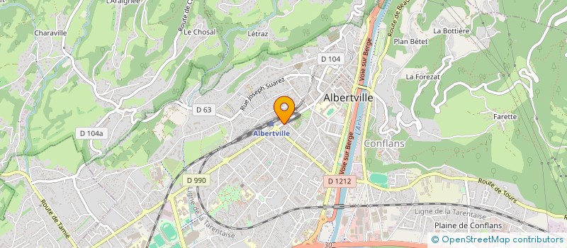 localisation de l'entreprise MONSIEUR SEBASTIEN HERAULT à ALBERTVILLE