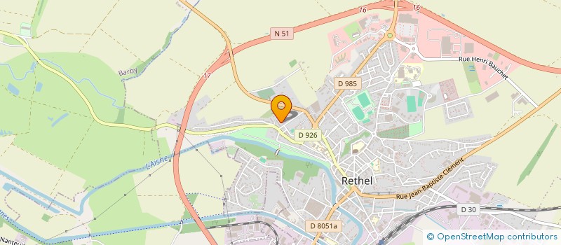 localisation de l'entreprise MONSIEUR SEBASTIEN HERBAUT  RETHEL