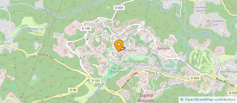 localisation de l'entreprise MONSIEUR SEBASTIEN HIDALGO à VALBONNE