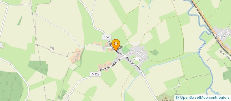 localisation de l'entreprise MONSIEUR SEBASTIEN HILDEVERT  VILLY