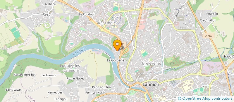 localisation de l'entreprise MONSIEUR SEBASTIEN HINGANT  PLOULEC'H