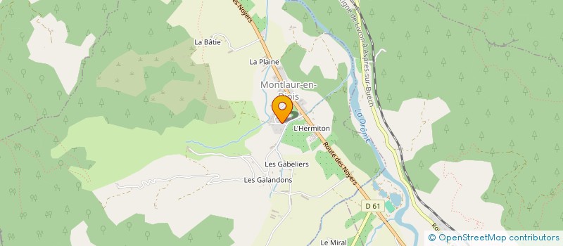 localisation de l'entreprise MONSIEUR SEBASTIEN HOLL à MONTLAUR-EN-DIOIS