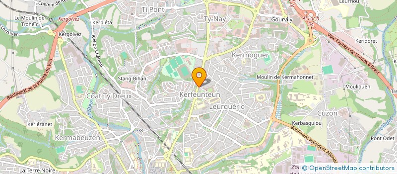 localisation de l'entreprise MONSIEUR SEBASTIEN HOMO à QUIMPER