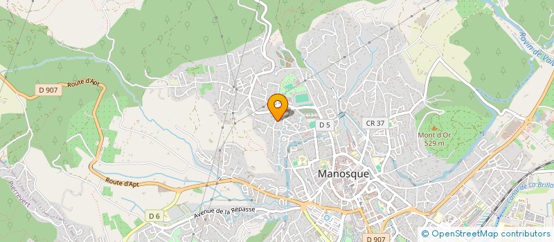 localisation de l'entreprise MONSIEUR SEBASTIEN HOPFMANN à MANOSQUE