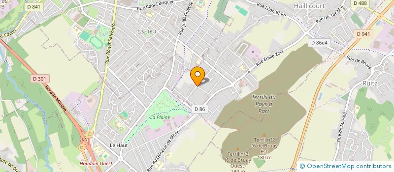 localisation de l'entreprise MONSIEUR SEBASTIEN HORODYSKI  HAILLICOURT