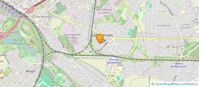 localisation de l'entreprise MONSIEUR SEBASTIEN HORWATH  SALLAUMINES