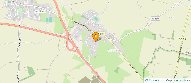 localisation de l'entreprise MONSIEUR SEBASTIEN HOT  CURGIES