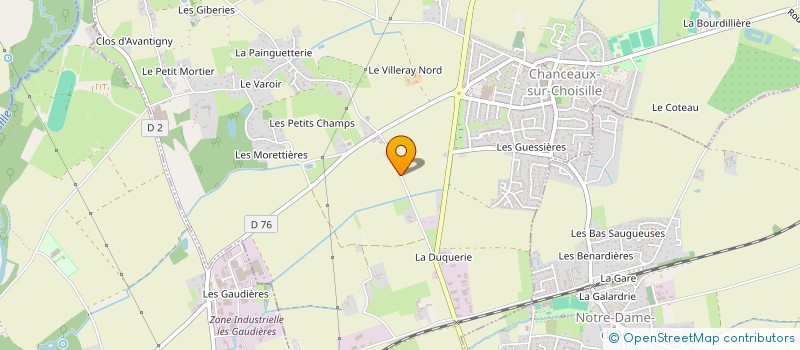 localisation de l'entreprise MONSIEUR SEBASTIEN HOTELIER à CHANCEAUX-SUR-CHOISILLE