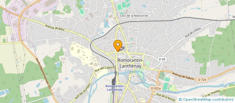 localisation de l'entreprise MONSIEUR SEBASTIEN HOUALET à ROMORANTIN-LANTHENAY