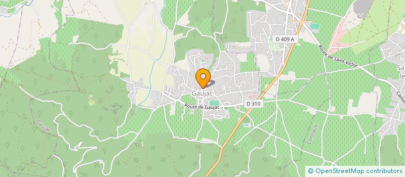 localisation de l'entreprise MONSIEUR SEBASTIEN HOUBRON  GAUJAC