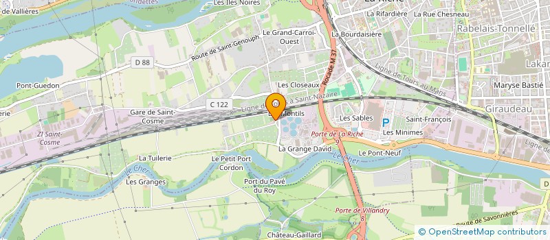 localisation de l'entreprise MONSIEUR SEBASTIEN HUARD  LA RICHE