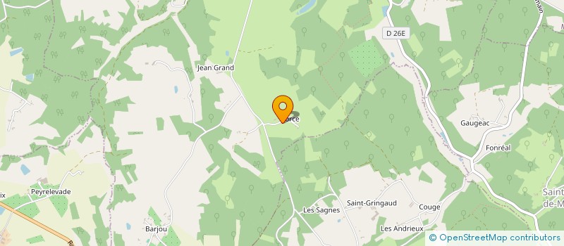 localisation de l'entreprise MONSIEUR SEBASTIEN HUARD  STE CROIX