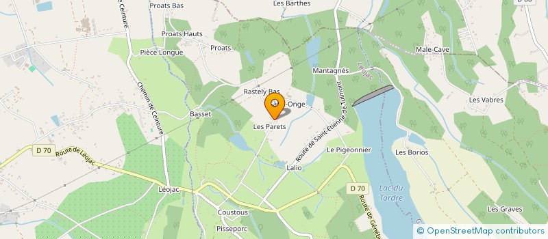 localisation de l'entreprise MONSIEUR SEBASTIEN HUBERT à LEOJAC