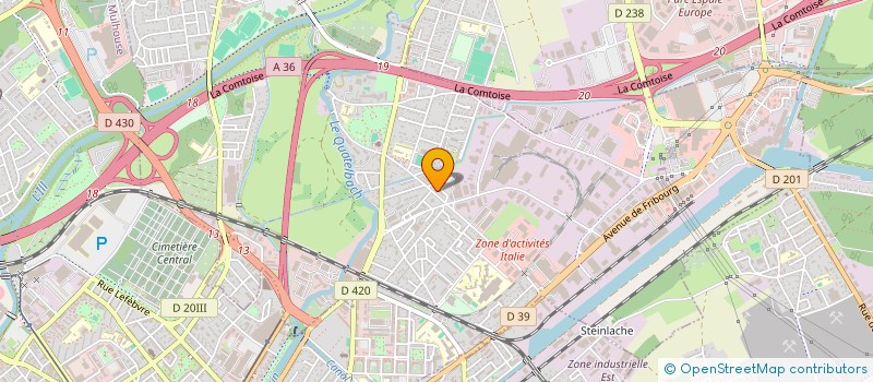 localisation de l'entreprise MONSIEUR SEBASTIEN HUBERT  ILLZACH