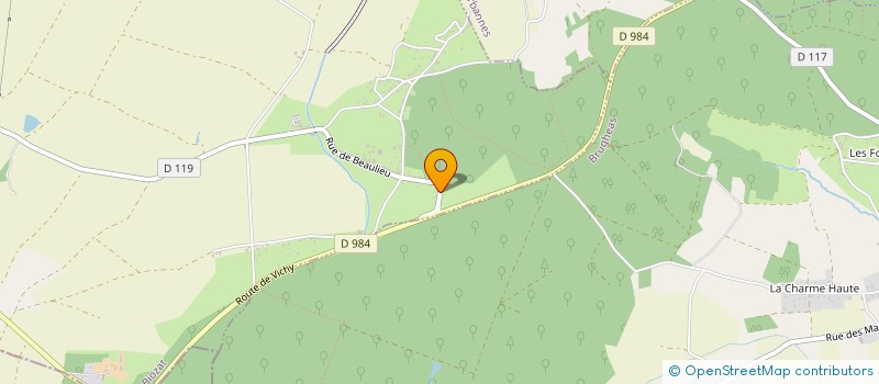 localisation de l'entreprise MONSIEUR SEBASTIEN HUBLIN  BIOZAT