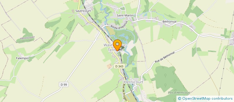 localisation de l'entreprise MONSIEUR SEBASTIEN HUBO  WAVRANS-SUR-TERNOISE