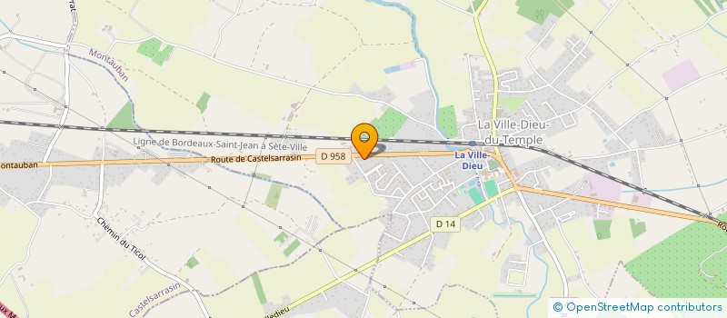 localisation de l'entreprise MONSIEUR SEBASTIEN HUGNET à LA VILLE-DIEU-DU-TEMPLE