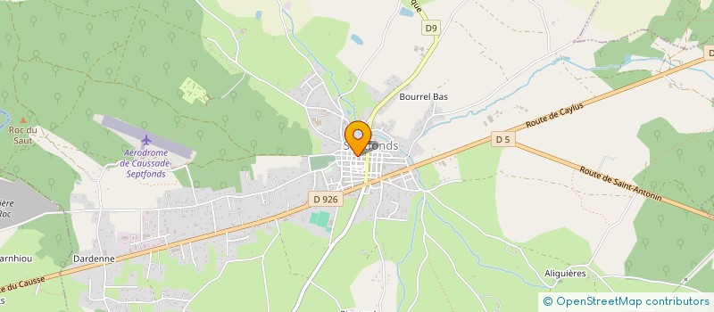 localisation de l'entreprise MONSIEUR SEBASTIEN HUGUET  PUYLAROQUE