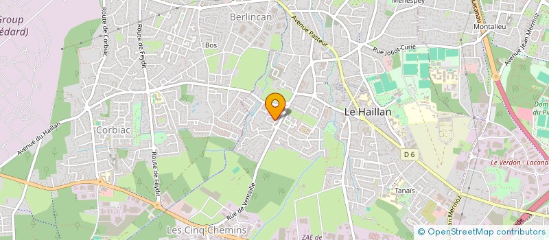 localisation de l'entreprise MONSIEUR SEBASTIEN HUSSON à LE HAILLAN