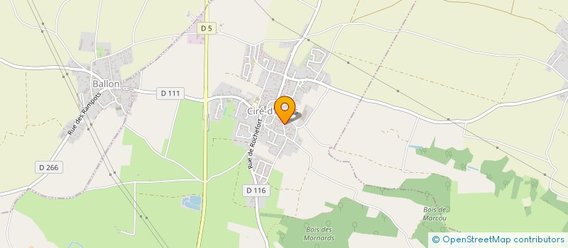 localisation de l'entreprise MONSIEUR SEBASTIEN HUSSON  BALLON