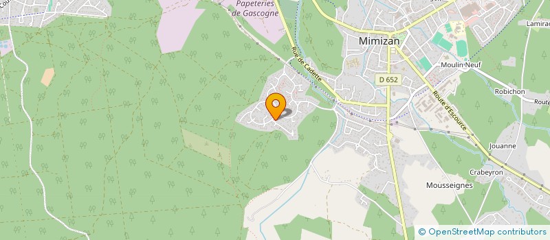 localisation de l'entreprise MONSIEUR SEBASTIEN HUTTEAU  MIMIZAN