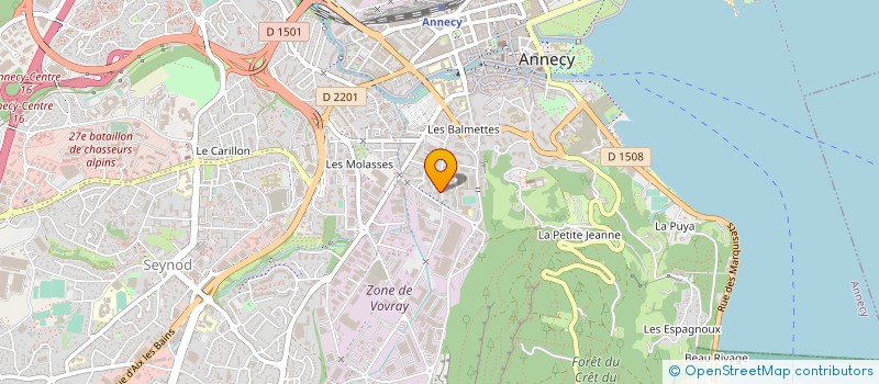 localisation de l'entreprise MONSIEUR SEBASTIEN ILUNGA MPOYI à ANNECY