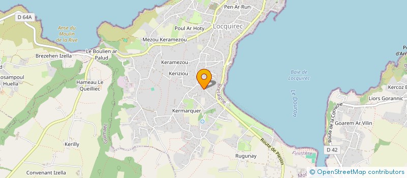 localisation de l'entreprise MONSIEUR SEBASTIEN IMBAULT  LOCQUIREC